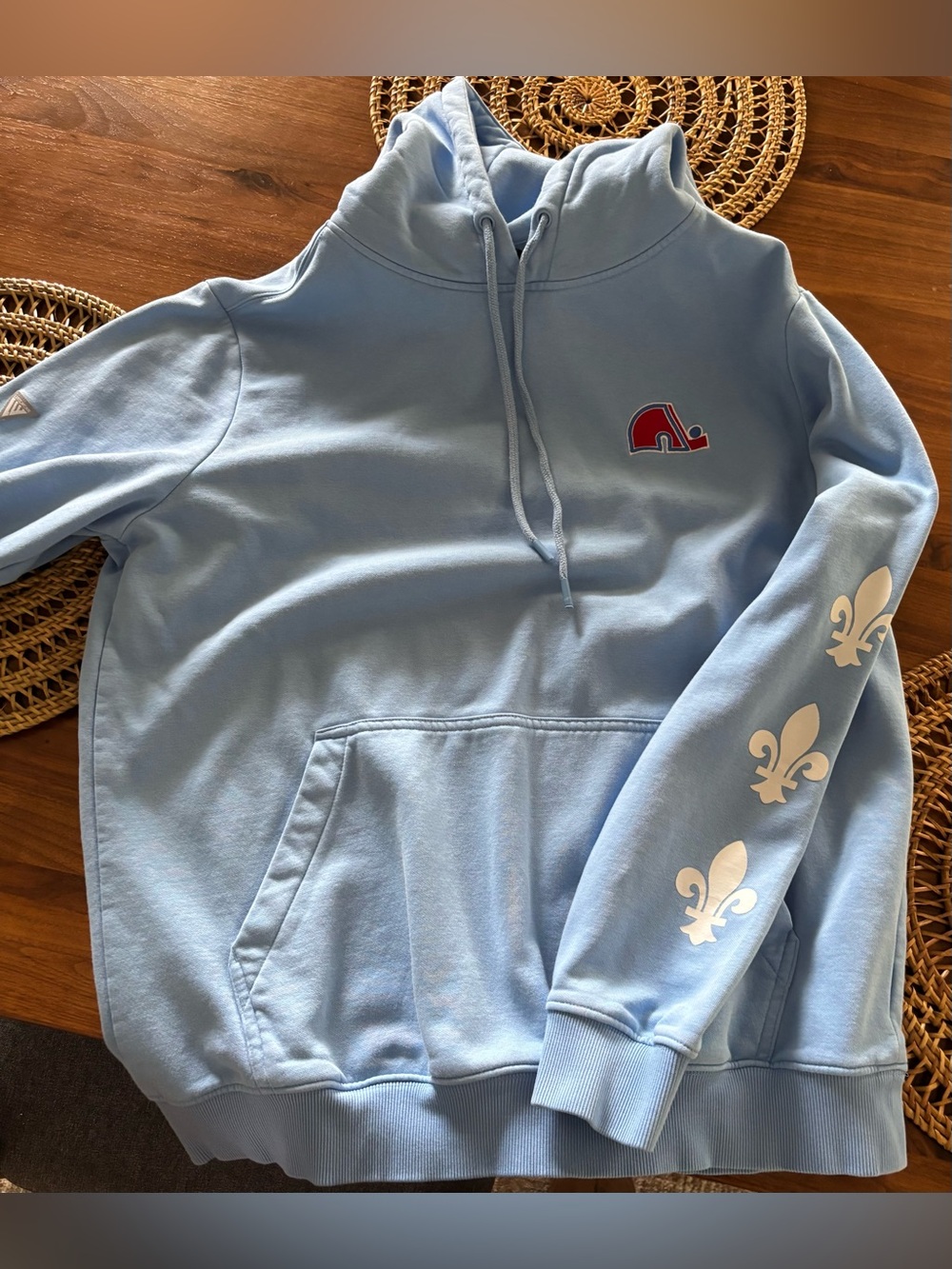 Colorado Avalanche Nordiques hoodie and hat